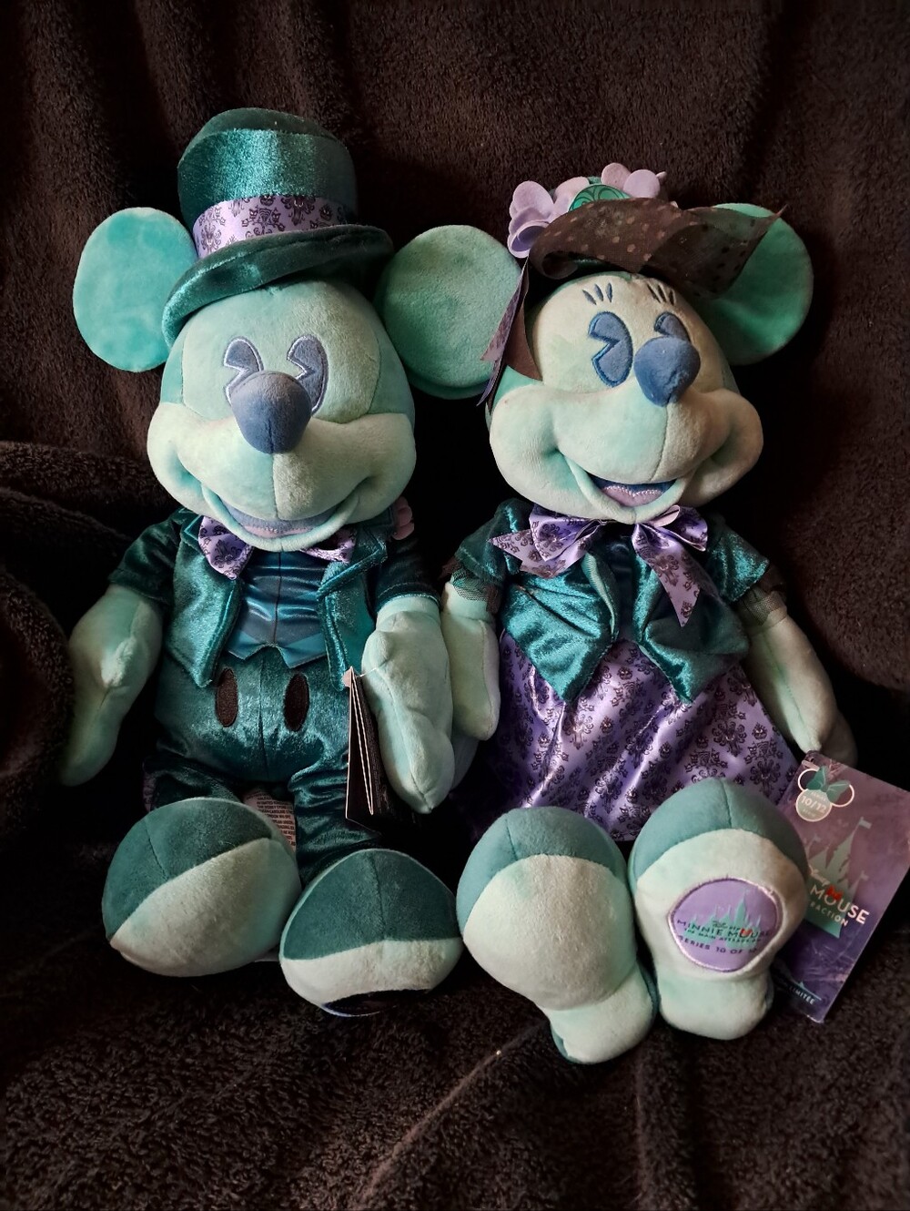 Mickey and Minnie Haunted Mansion Plushies